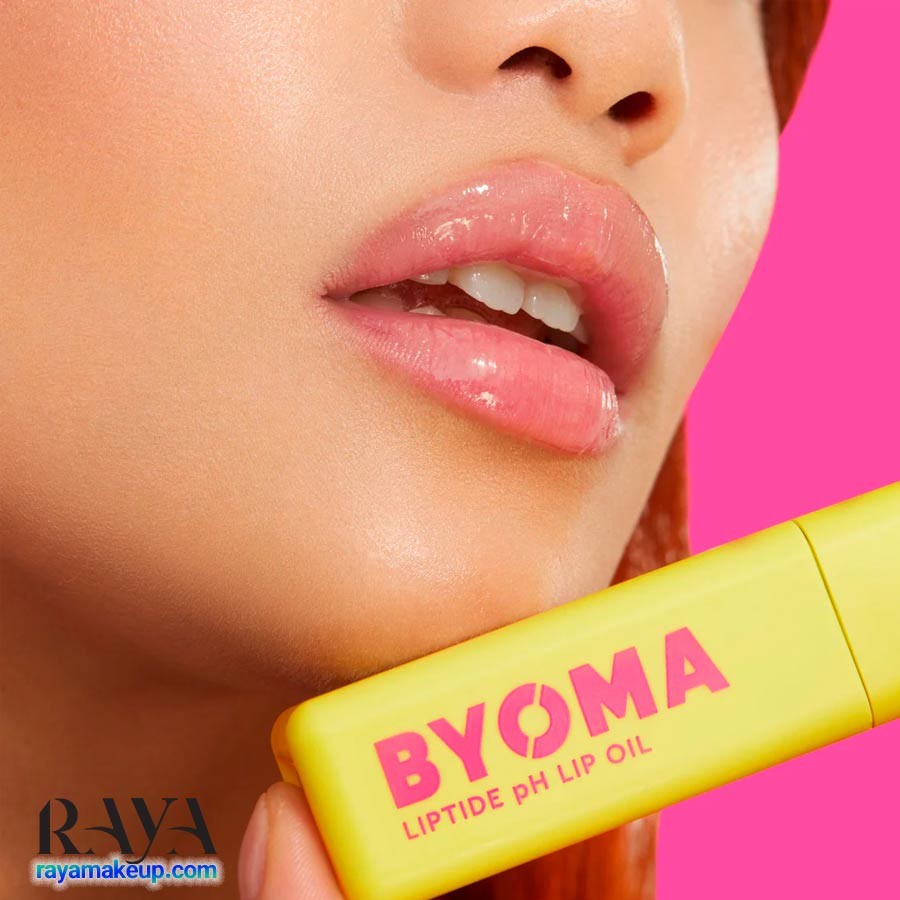 روغن لب رنگی براق و آبرسان بایوما مدل لیپتاید پی اچ Byoma Liptide PH Lip Oil