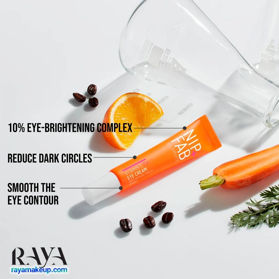 کرم روشن کننده دور چشم ویتامین سی فیکس 10% نیپ اند فاب Nip + Fab Vitamin C Fix Eye Cream 10% 