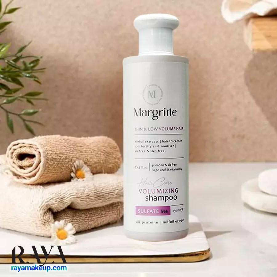 شامپو حجم دهنده مو مارگریت مناسب موهای نازک و کم حجم Margritte Volumizing Shampoo For Thin And Low volume Hair 