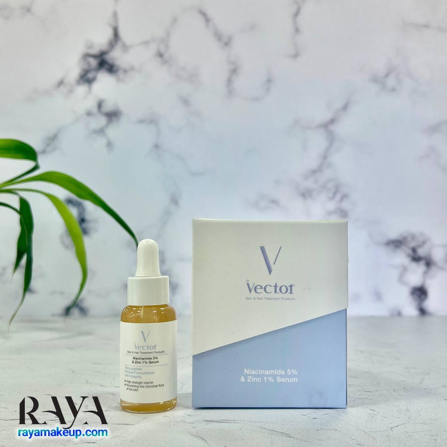 سرم ضد جوش نیاسینامید 5% و زینک 1% وکتور Vector Niacinamide And Zinc Serum