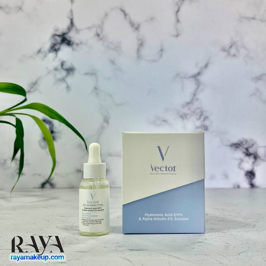 سرم هیالورونیک اسید 2.5% و آلفا آربوتین 2% وکتور Vector Hyaluronic Acid And Alpha Arbutin Serum