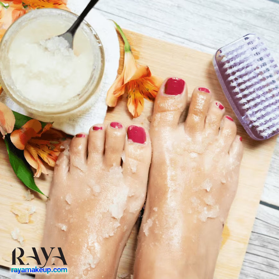 آموزش تهیه 20 اسکراب پا خانگی 