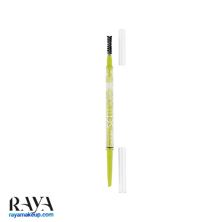 مداد ابرو هاشوری بیولیس مدل ست ایت Beaulis Set It Mikro Brow Pencil