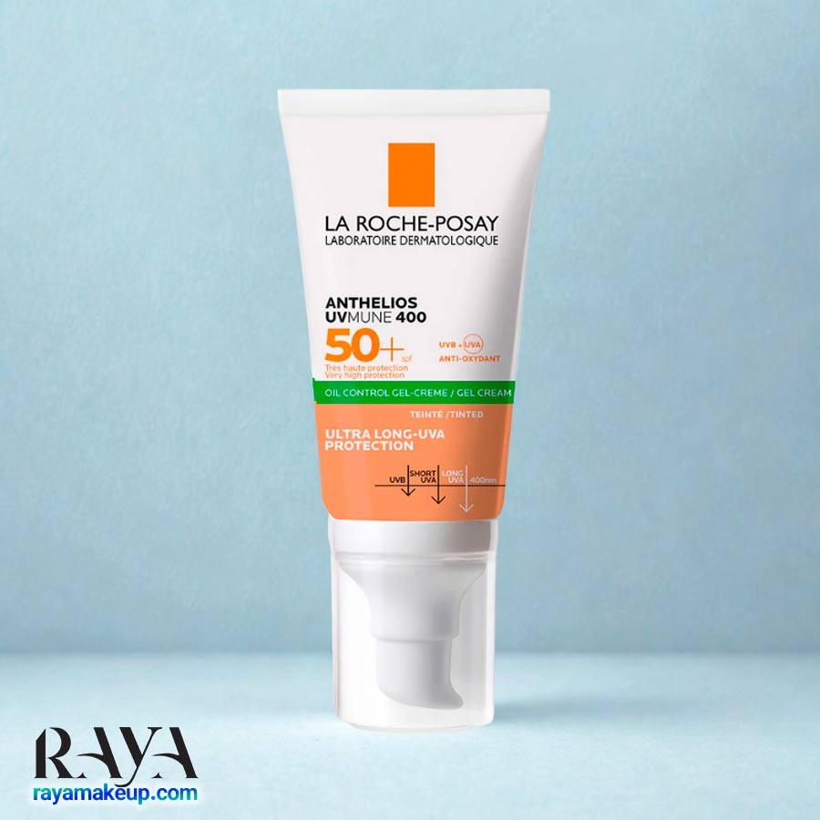 ژل کرم ضد آفتاب رنگی کنترل کننده چربی لاروش پوزای آنتلیوس یووی مون 400 La Roche Posay ANTHELIOS UVMUNE 400 Oil Control Tinted Gel-Cream