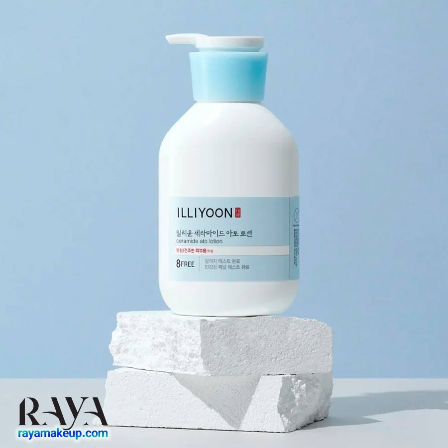 لوسیون صورت و بدن سرامید ایلیون مرطوب کننده و تسکین دهنده Illiyoon Ceramide Ato Lotion