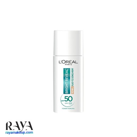 کرم ضد آفتاب رنگی ضد لک لورآل پاریس مدل Bright Reveal SPF50+ 