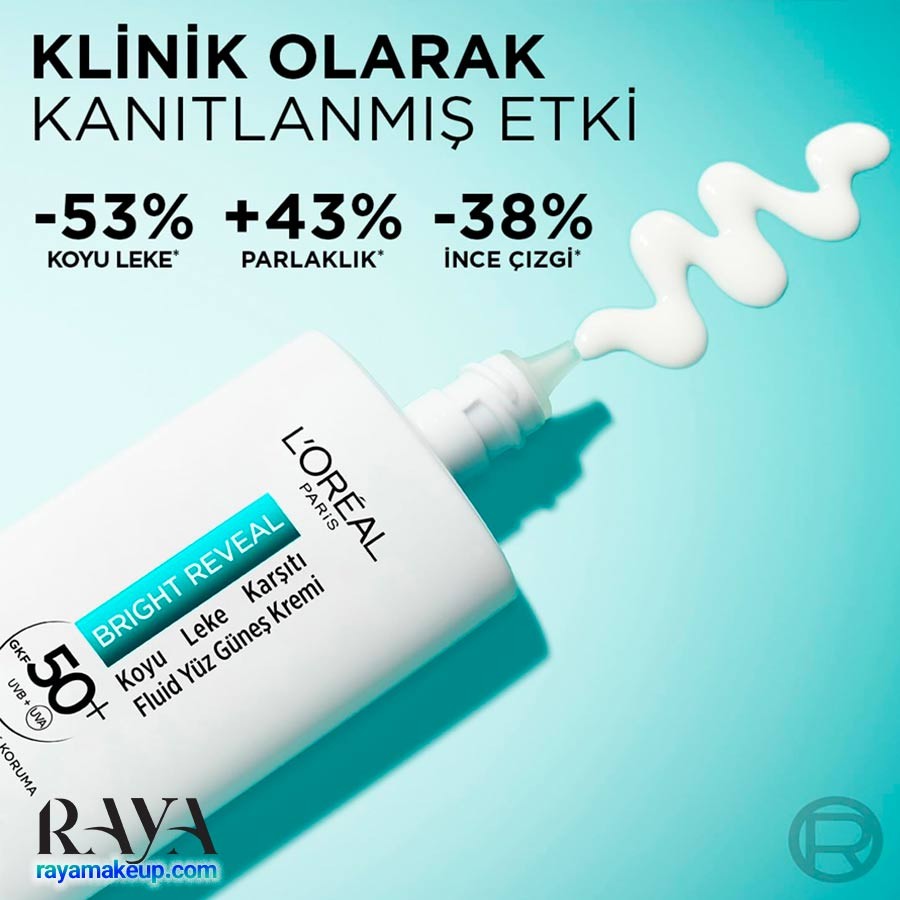 کرم ضد آفتاب رنگی ضد لک لورآل پاریس LOreal Paris Bright Reveal Fluid Daily Face Sunscreen