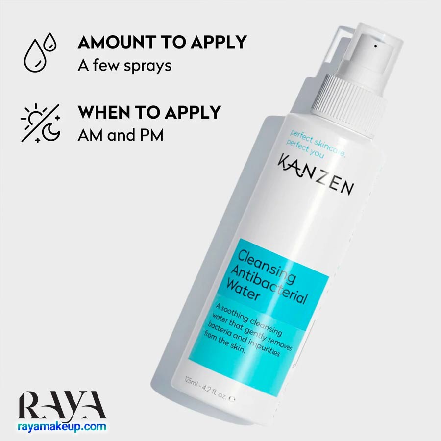 اسپری آنتی باکتریال کانزن پاک کننده و کنترل چربی پوست Kanzen Skincare Cleansing Antibacterial Water