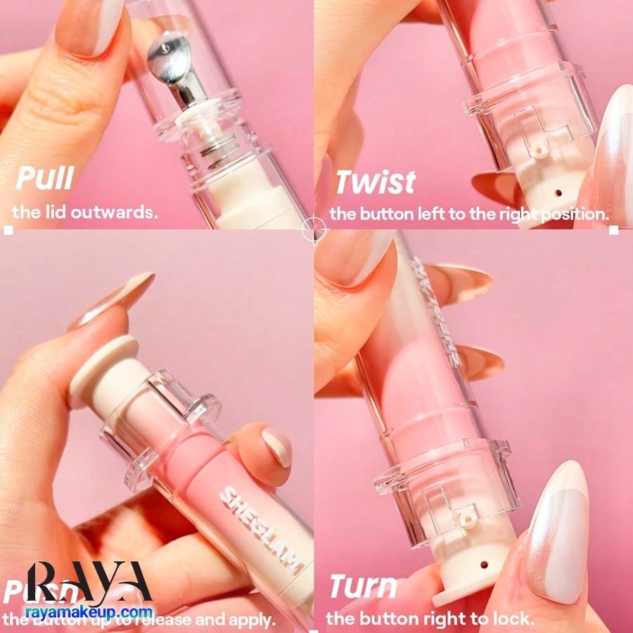 لیپ گلاس آمپولی حجم دهنده شیگلم مدل بوستر شاین Sheglam Booster Shine Plumping Lip Gloss