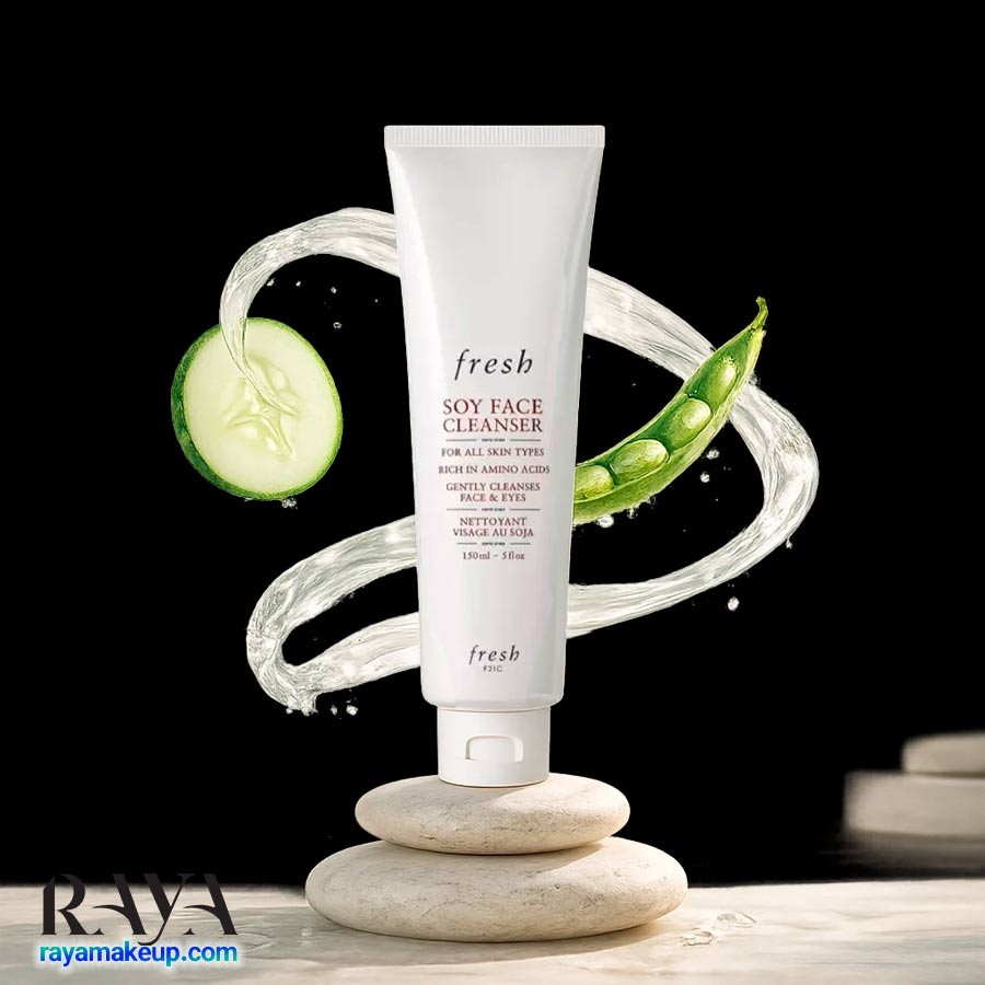 شوینده صورت آبرسان و متعادل کننده پی اچ پوست سوی فرش Fresh Soy pH-Balanced Hydrating Face Wash