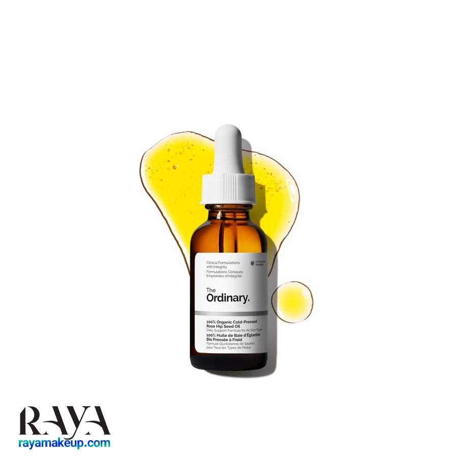 سرم روغن دانه رز هیپ اوردینری The Ordinary 100% Organic Cold-Pressed Rose Hip Seed Oil