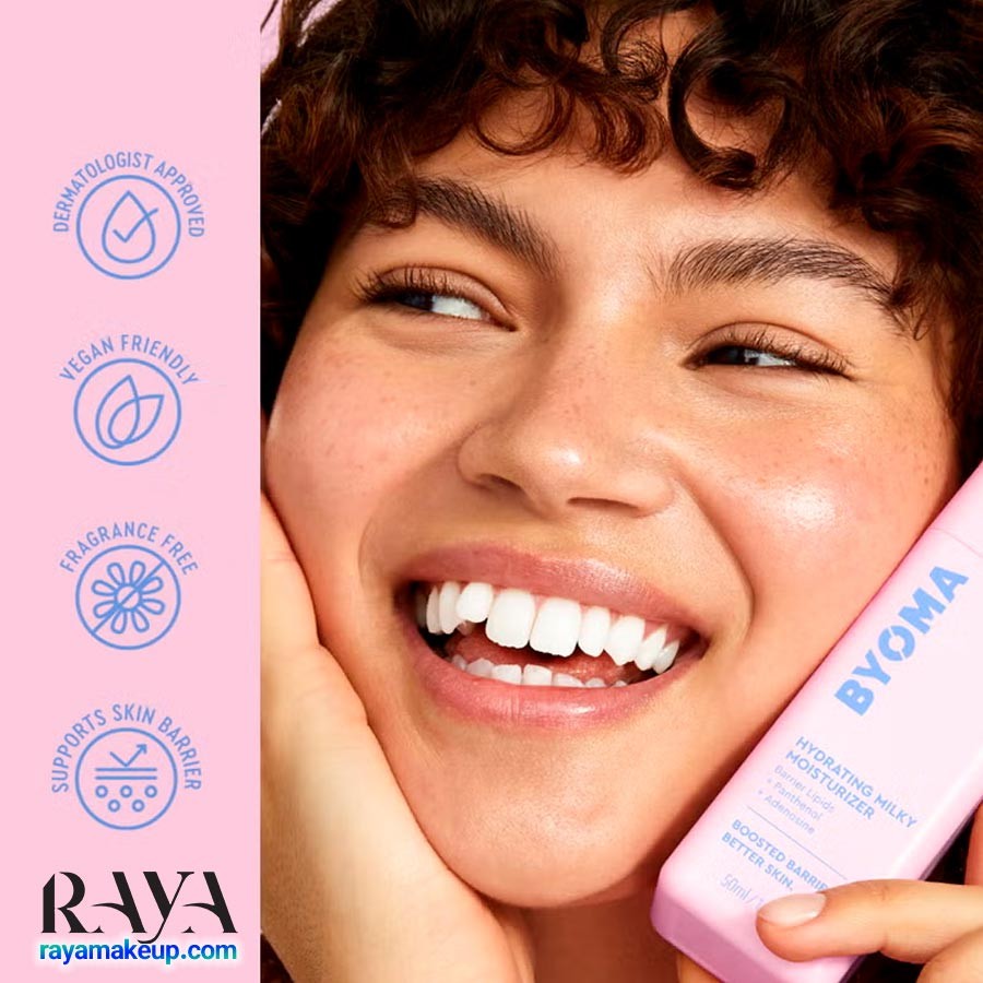 مرطوب کننده شیری بایوما آبرسان و تسکین دهنده Byoma Hydrating Milky Moisturizer