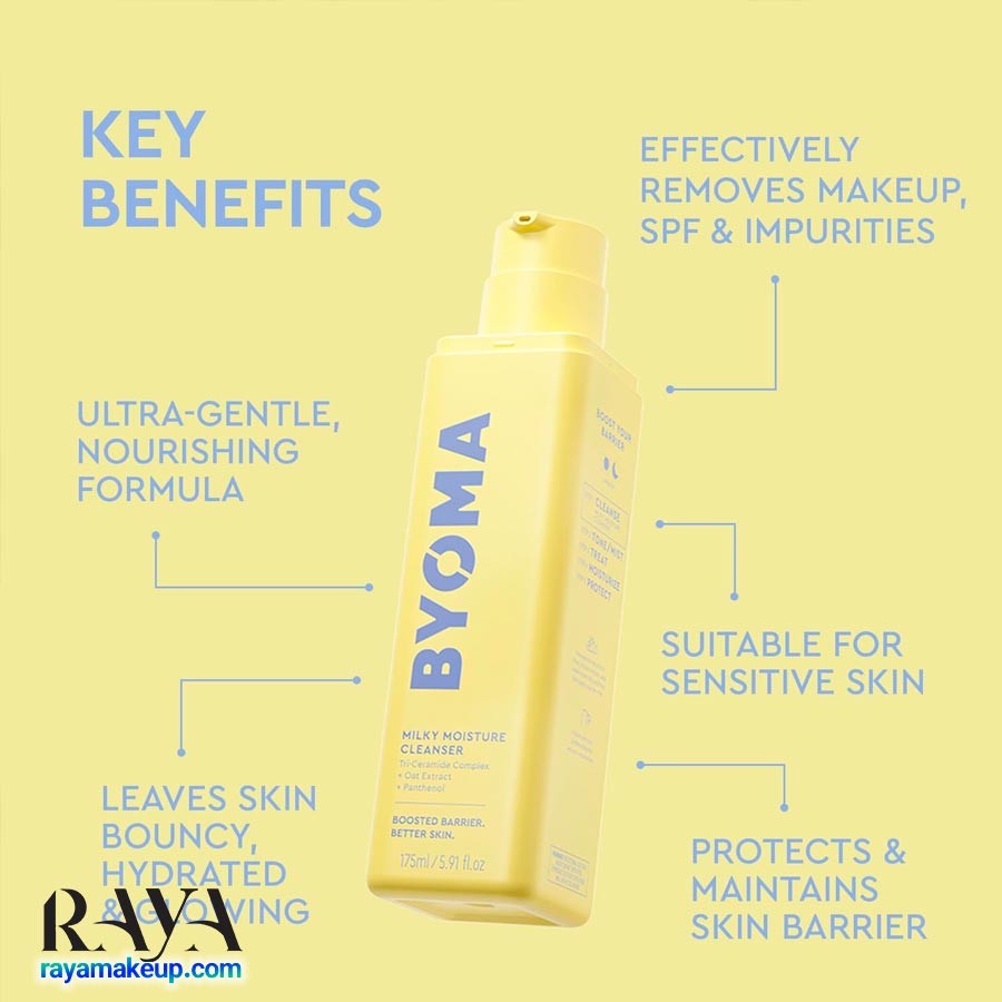 شوینده صورت شیری مرطوب کننده بایوما Byoma Milky Moisture Cleanser