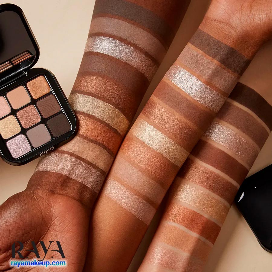 پالت سایه چشم 9 رنگ کیکو میلانو Kiko Milano Glamour Multi Finish Eyeshadow Palette
