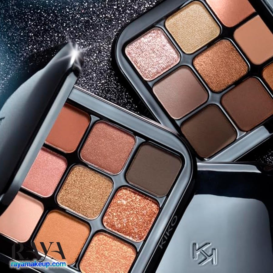 پالت سایه چشم 9 رنگ کیکو میلانو Kiko Milano Glamour Multi Finish Eyeshadow Palette