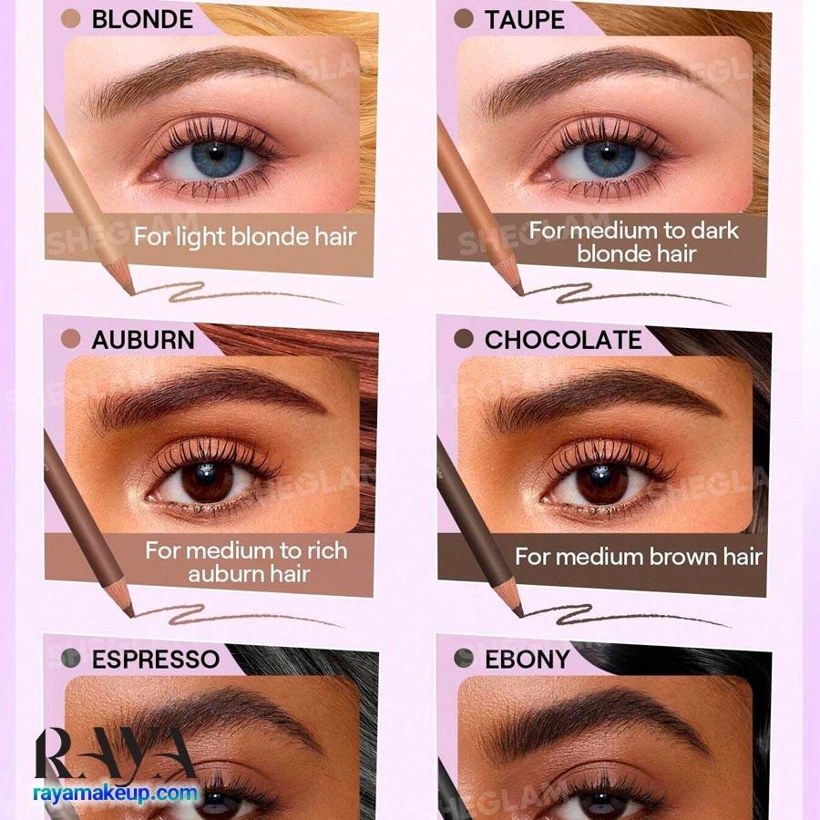 مداد ابرو تراش دار شیگلم Sheglam Fluff Line Eyebrow Pencil