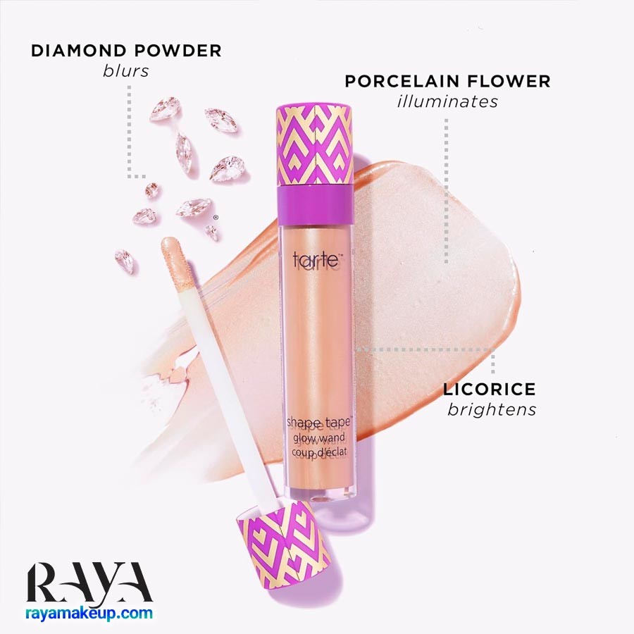 کانسیلر مایع درخشان شیپ تیپ تارت Tarte Shape Tape Glow Wand