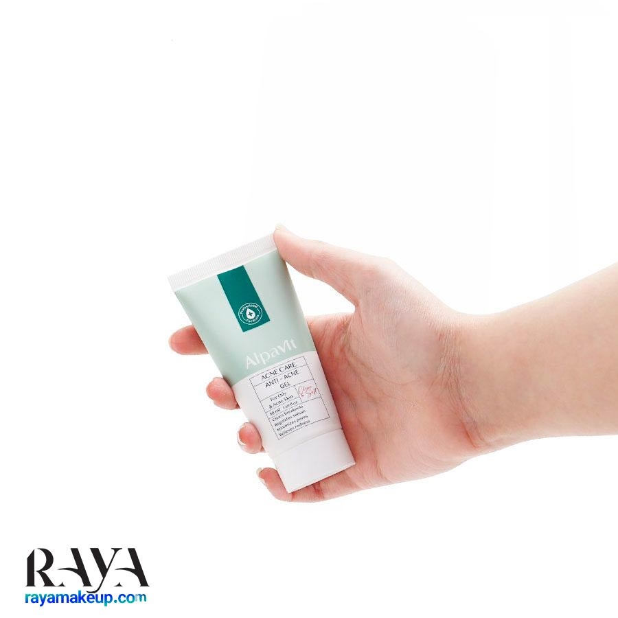 ژل شستشوی صورت آلپاویت مناسب پوست چرب و جوش دار Alpavit Anti Acne Face Wash Gel For Oily & Acne Skin