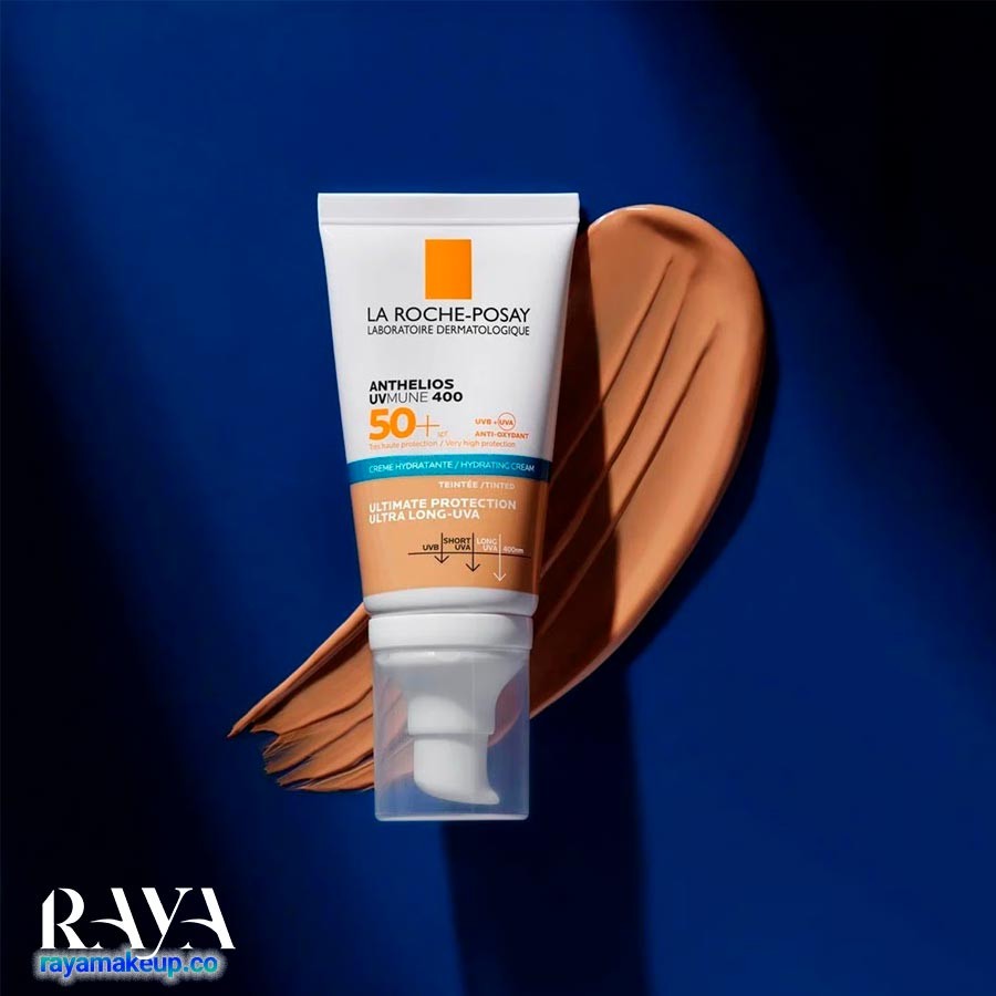 کرم ضد آفتاب آبرسان رنگی لاروش پوزای آنتلیوس یووی مون La Roche Posay Anthelios UVMune 400 Hydrating Tinted Cream SPF50+