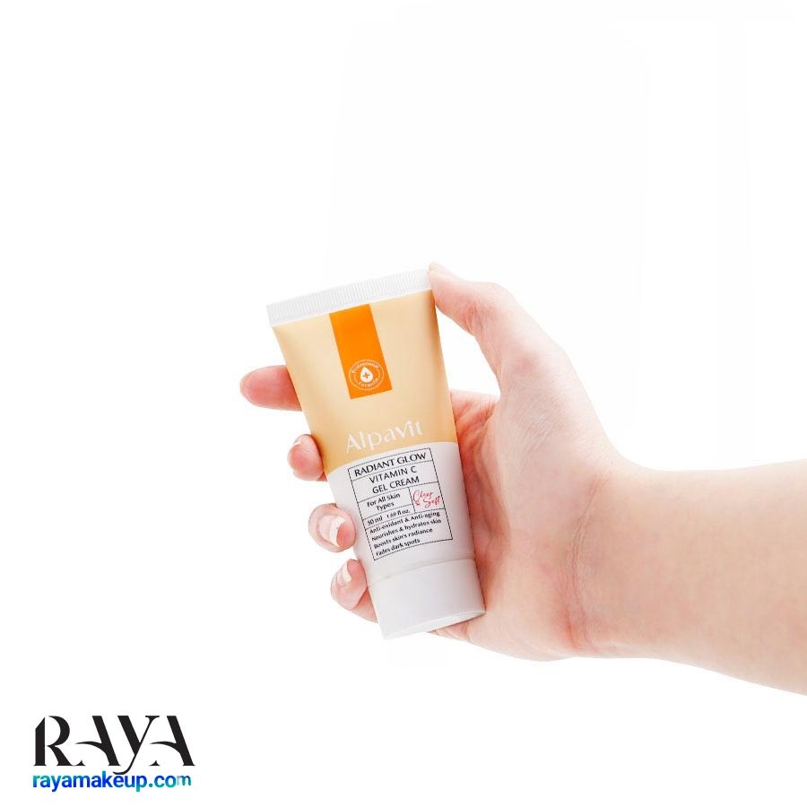 ژل کرم تغذیه کننده پوست آلپاویت حاوی ویتامین سی و فولیک اسید  Alpavit Vitamin C & Folic Acid Gel Cream