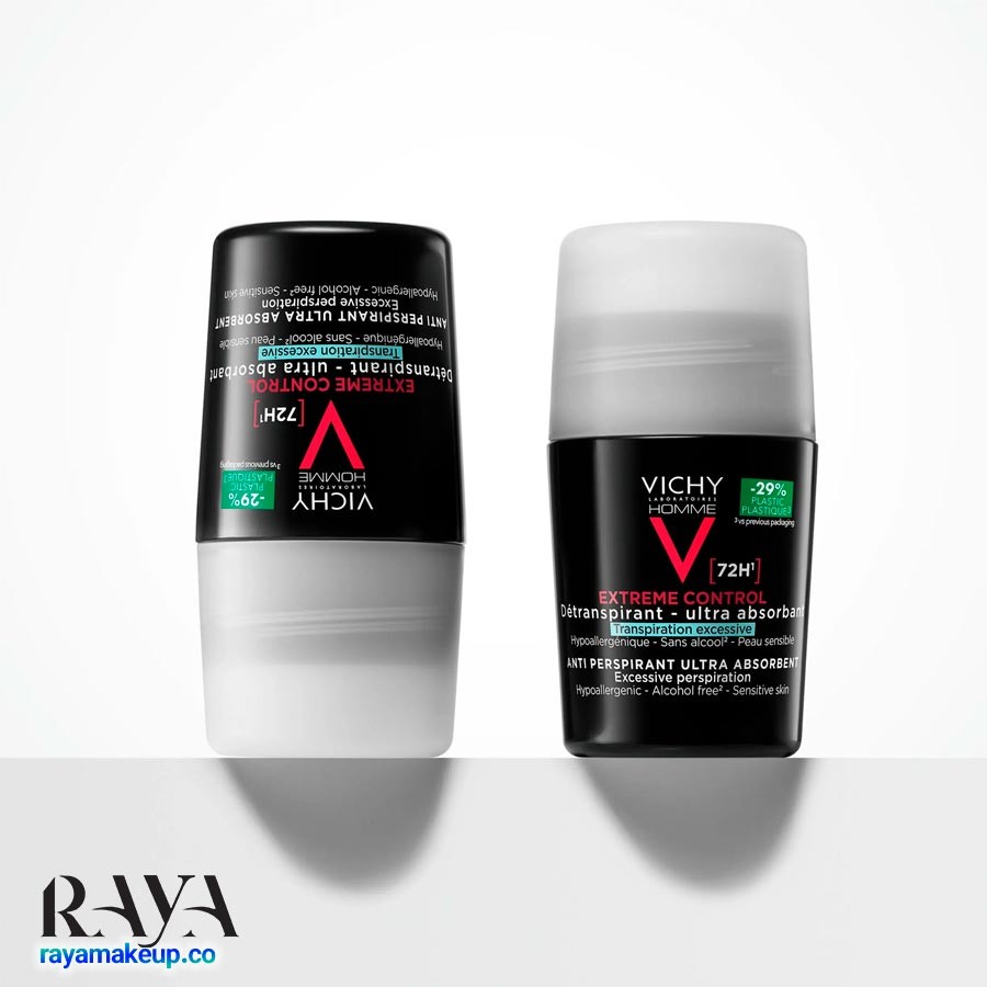 دئودورانت ضد تعریق رولی مردانه 72 ساعته ویشی Vichy Extreme Control 72-hour Anti-Perspirant Deodorant