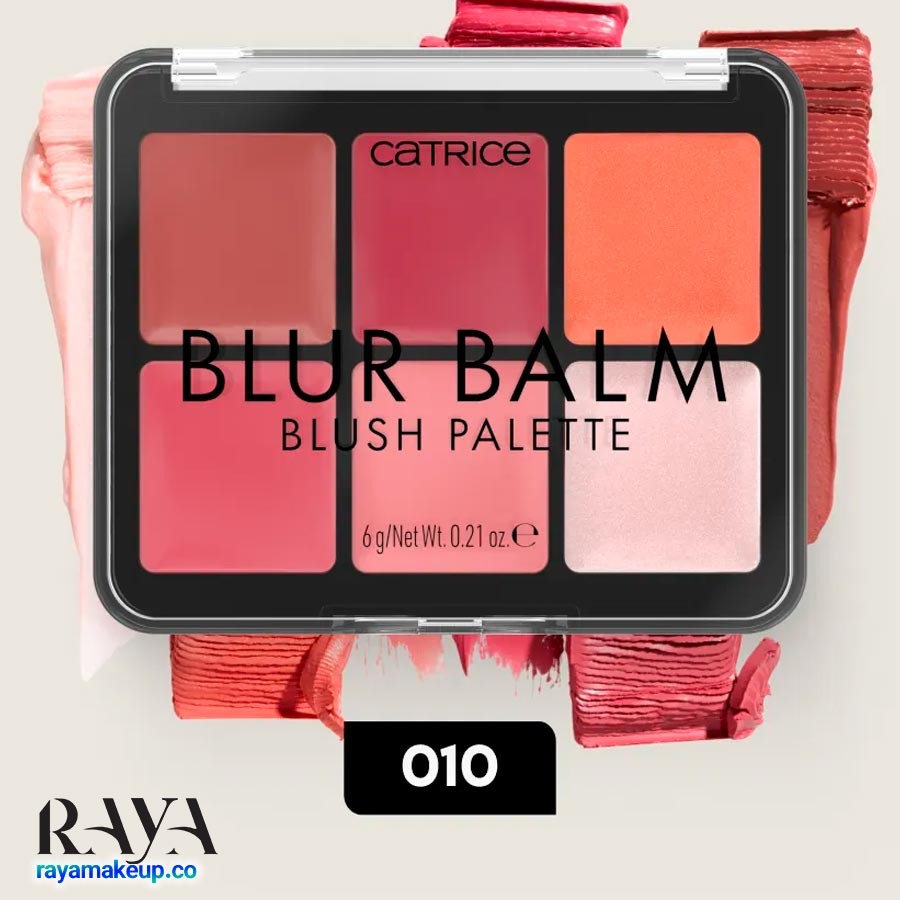 پالت رژگونه کاتریس 6 تایی Catrice Blur Balm Blush Palette