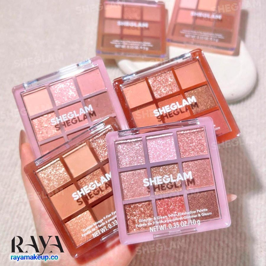 پالت سایه چشم 9 رنگ شیگلم Sheglam Just Blushed 9-Pan Eyeshadow Palette