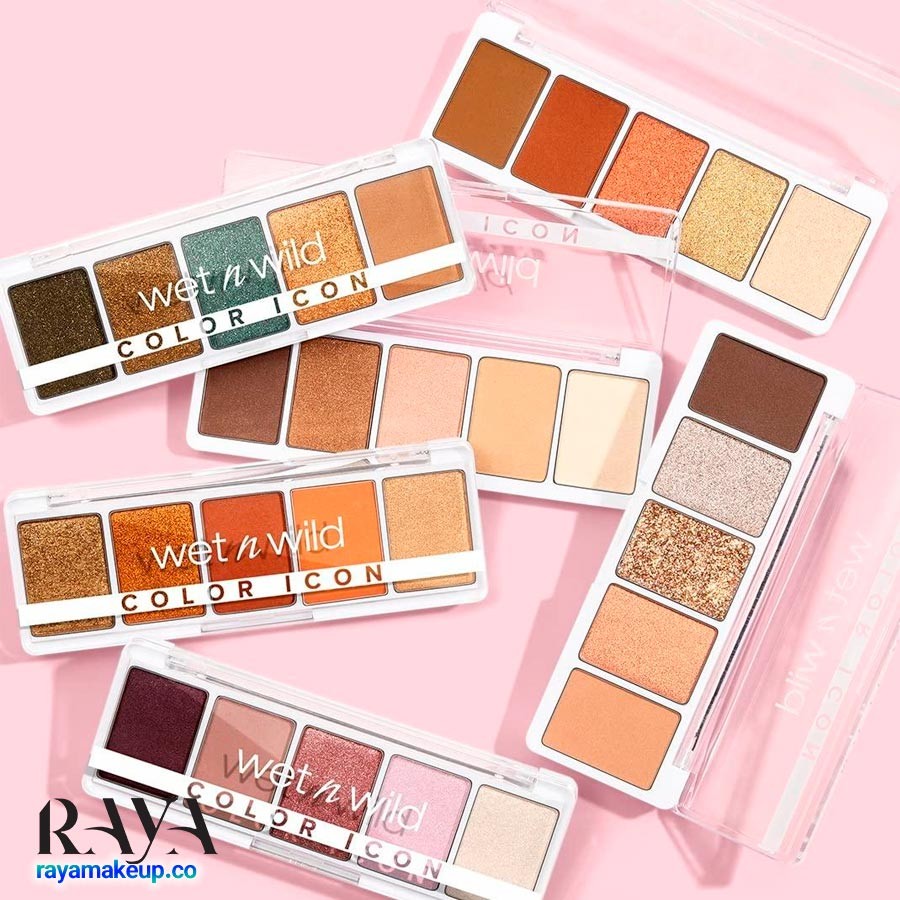 پالت سایه چشم وت اند وایلد کالر آیکون 5 عددی wet n wild Color Icon 5 Pan Eye & Face Palette