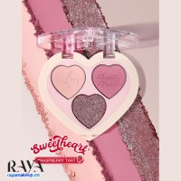 پالت سایه چشم 3 رنگ شیگلم سری Berry Besties رنگ Respberry Tart 