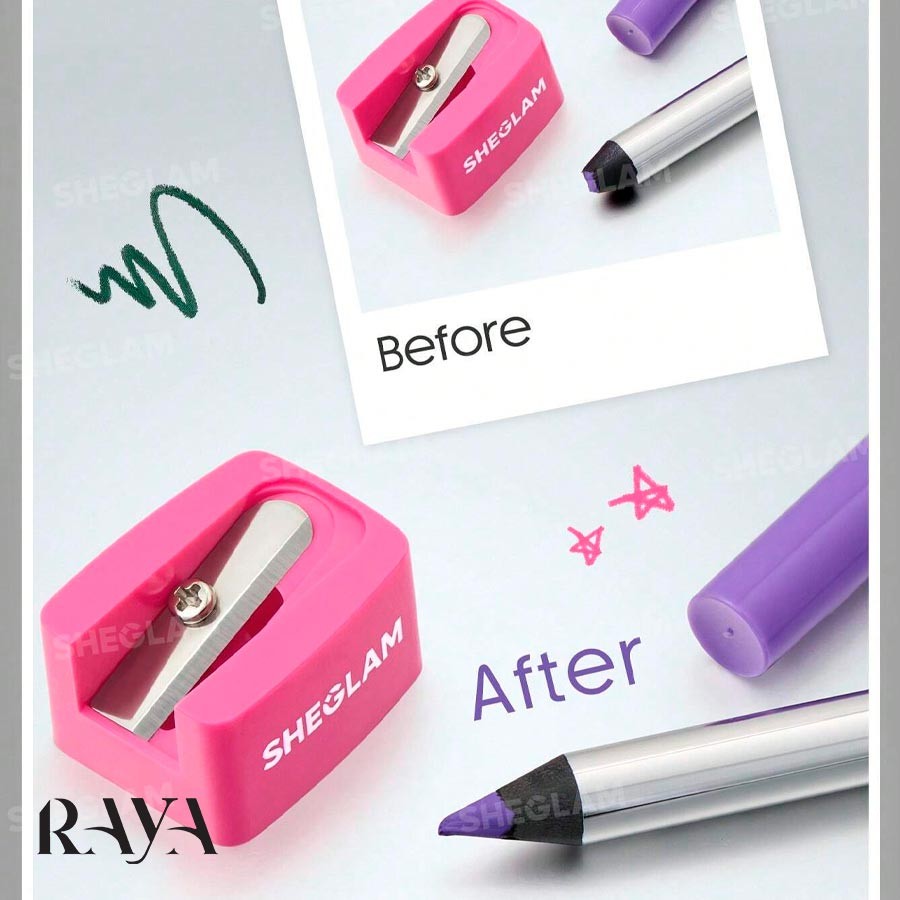 مداد تراش آرایشی حرفه ای شیگلم رنگ صورتی Sheglam Boldline Gel Liner Sharpener