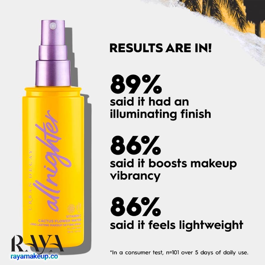 اسپری فیکس آبرسان ویتامین سی اربن دیکی مدل آل نایتر Urban Decay All Nighter Long Lasting Makeup Vitamin C Setting Spray