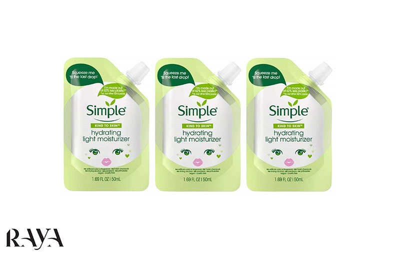 کرم مرطوب کننده و آبرسان سیمپل حجم 50 میل و 125 میل ساخت کشور لهستان Kind to Skin Mini Hydrating Light Moisturizer Simple