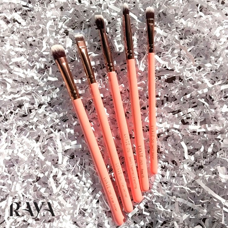 ست براش چشم رزگلد لوکسی مدل آیکونیک Eyeconic رنگ رزگلد Luxie Eyeconic Eye Set - Rose Gold