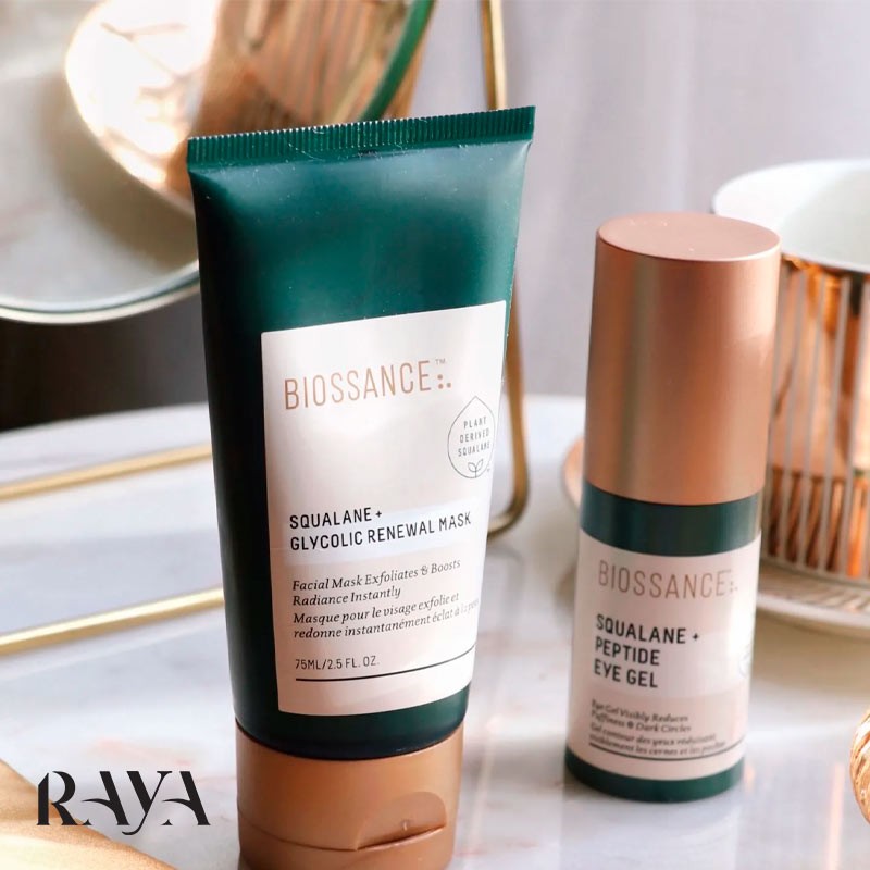 ماسک لایه بردار اسکوالن و گلیکولیک اسید بایوسانس Biossance Squalane + Glycolic Renewal Mask