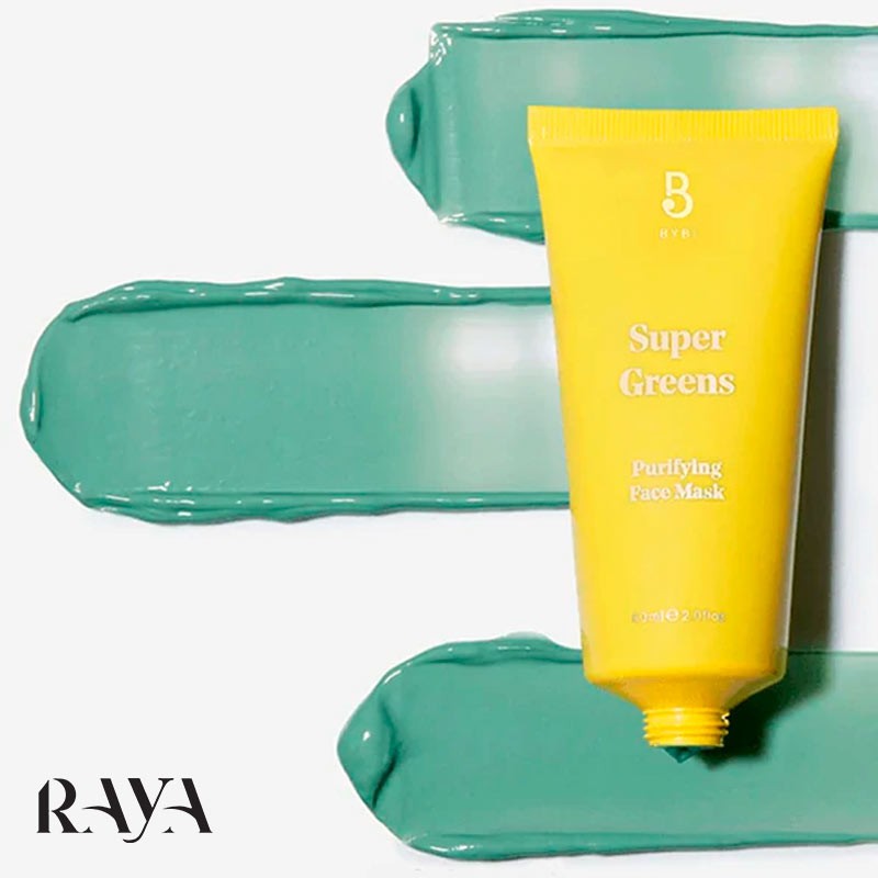ماسک پاکسازی کننده صورت بایبی مدل سوپر گرینز Bybi Beauty Super Greens Purifying Face Mask