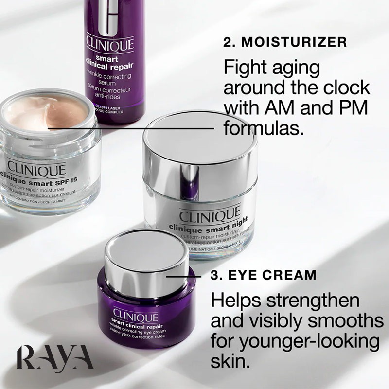 کرم ضد چروک دور چشم اسمارت کلینیک مدل کلینیکال ریپیر رینکل کارکتینگ Clinique Smart Clinical Repair Wrinkle Correcting Eye Cream