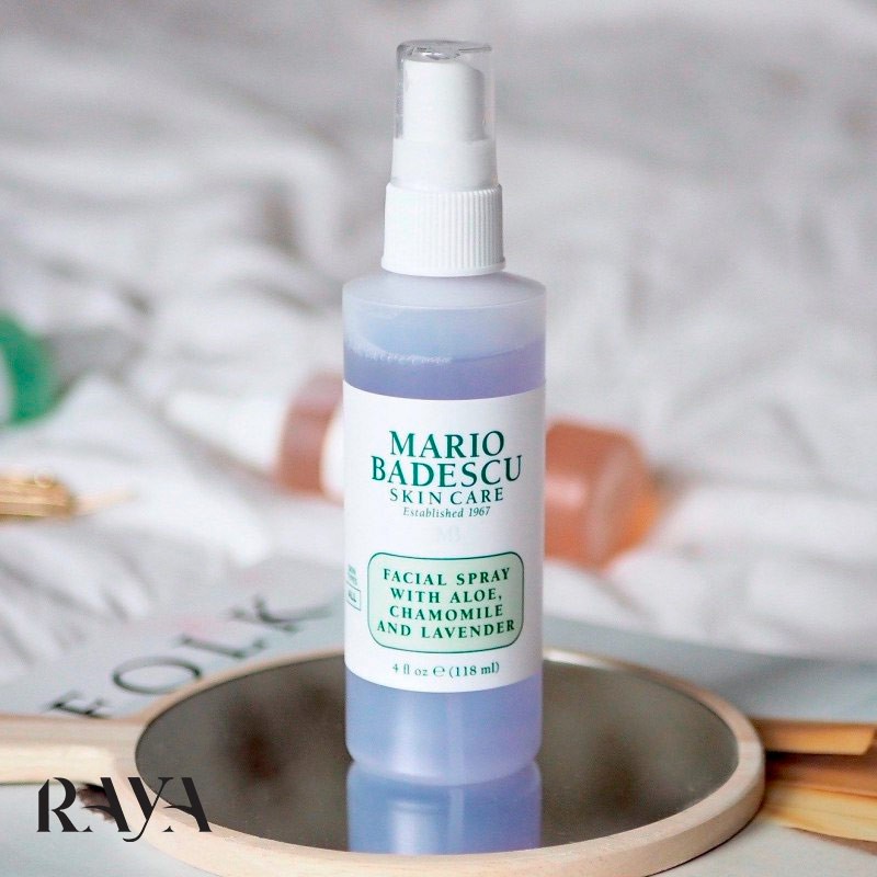 اسپری آبرسان صورت حاوی آلوئه ورا، بابونه و لاوندر ماریو بادسکو Mario Badescu Facial Spray with Aloe Chamomile And Lavender