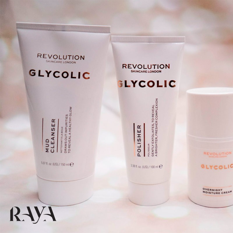 لایه بردار و اسکراب گلیکولیک اسید پولیشینگ رولوشن Revolution Skincare Glycolic Acid AHA Glow Polishing Scrub