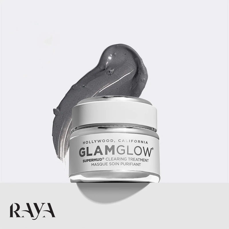 ماسک زغال پاکسازی کننده فوری سوپرمود گلم گلو Glamglow Supermud Instant Clearing Treatment Mask