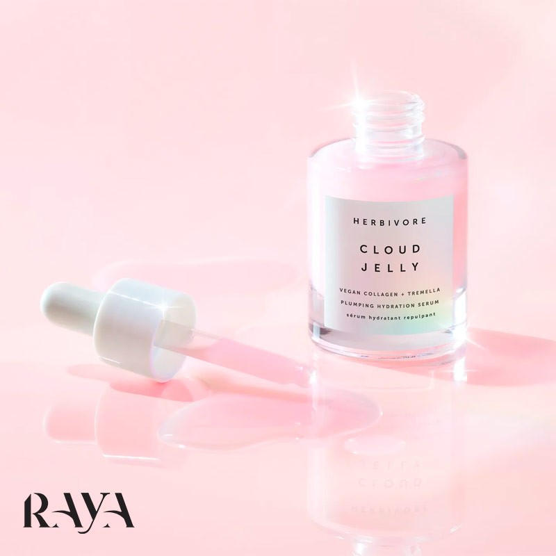سرم آبرسان پوست صورتی کلود ژلی هربیور Herbivore Cloud Jelly Pink Plumping Hydration Serum