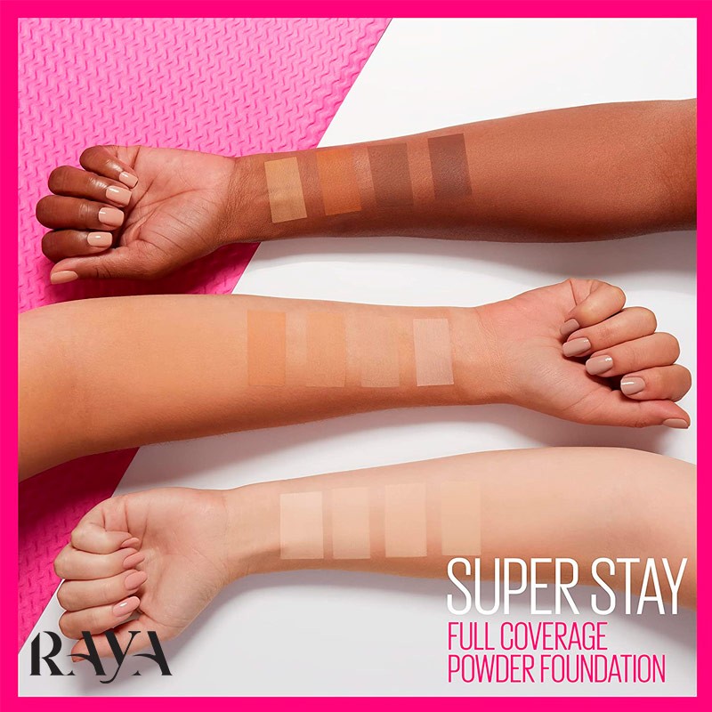 پنکک مات کننده فول کاور و 16 ساعته سوپر استی میبلین  Maybelline Super Stay Full Coverage 16H Powder Foundation 