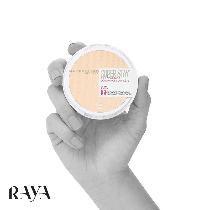 پنکک مات کننده فول کاور و 16 ساعته سوپر استی میبلین  Maybelline Super Stay Full Coverage 16H Powder Foundation 