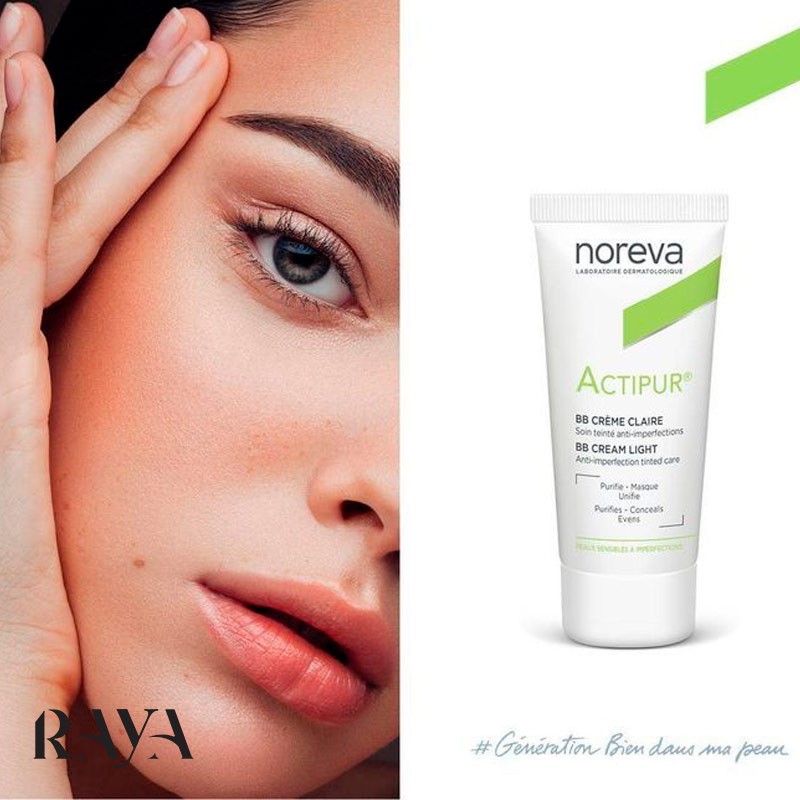 بی بی کرم اکتیپور نوروا رنگ لایت Noreva Actipur BB Cream Hell Light