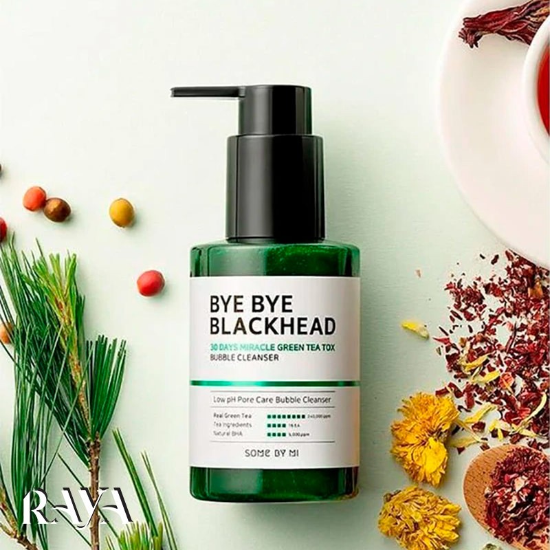کلینزر حبابی صورت خداحافظ جوش سرسیاه میراکل سام بای می Some By Mi Bye Bye Blackhead 30 Days Miracle Green Tea Tox Bubble Cleanser