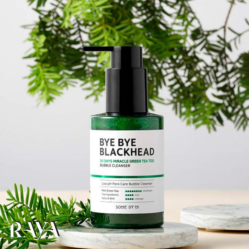 کلینزر حبابی صورت خداحافظ جوش سرسیاه میراکل سام بای می Some By Mi Bye Bye Blackhead 30 Days Miracle Green Tea Tox Bubble Cleanser