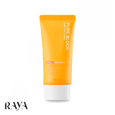 کرم ضد آفتاب روزانه اپیو مدل پیور بلاک نچرال حاوی SPF45 و PA+++