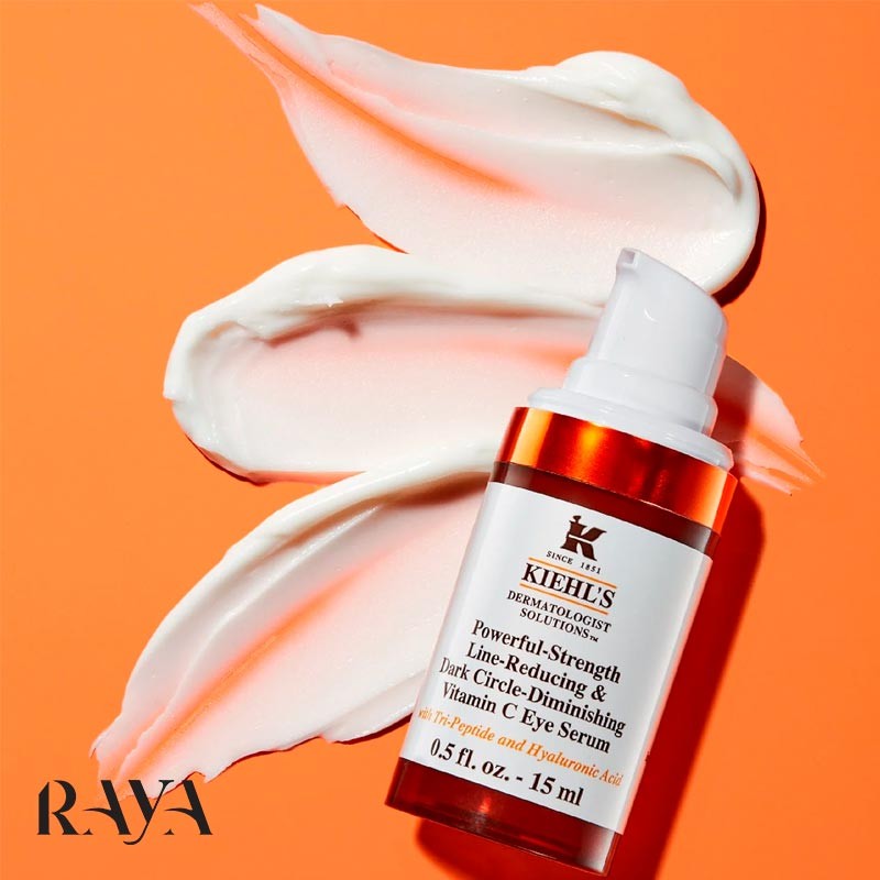 سرم دور چشم قوی ویتامین C کیلز برطرف کننده حلقه های تیره Kiehl's Powerful-Strength Dark Circle Reducing Vitamin C Eye Serum