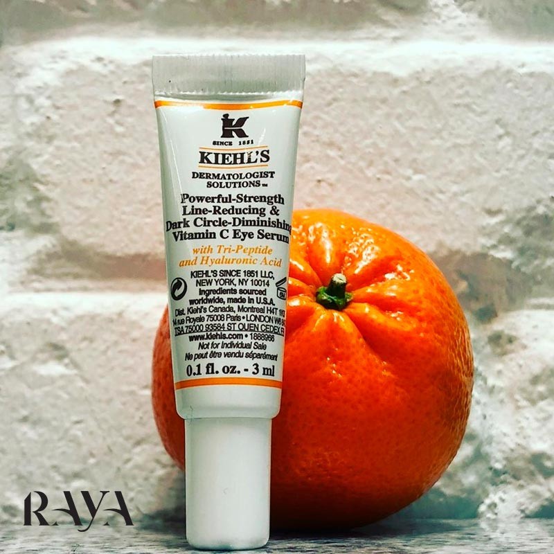 سرم دور چشم قوی ویتامین C کیلز برطرف کننده حلقه های تیره Kiehl's Powerful-Strength Dark Circle Reducing Vitamin C Eye Serum