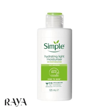 کرم مرطوب کننده سیمپل simple مدل لایت light حجم 50 و 125 میل