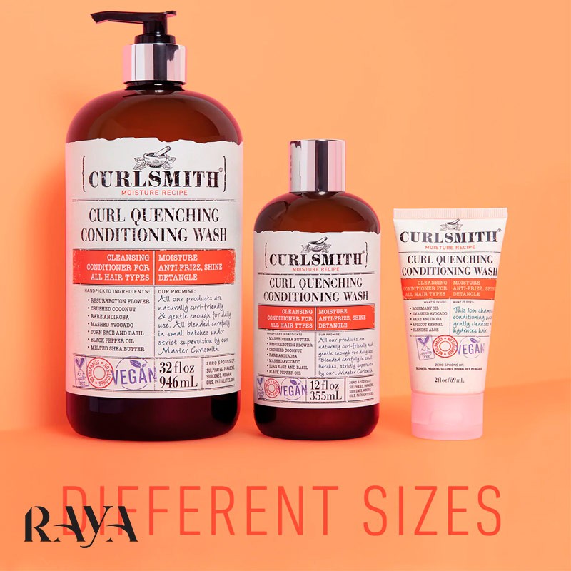 شامپو و نرم کننده مو دوکاره کرل کوئنچینگ کرل اسمیت Curlsmith Curl Quenching Conditioning Wash